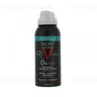 VICHY Homme déodorant tolérance optimale 0% alcool spray 100ml