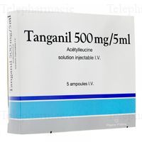 Tanganil 500 mg/5 ml Boîte de 5 ampoules