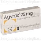 AGYRAX 25MG CPR SECABLE 15