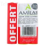 AMILAB Baume lèvres Lot de 3 sticks 3.6ml dont un OFFERT