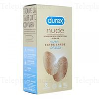 DUREX NUDE XL BTE 8