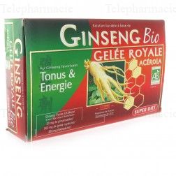 Ginseng gelée royale acerola bio bt20+10 superdiet