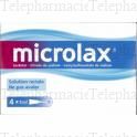 Microlax sorbitol citrate et laurilsulfoacetate de sodium Boîte de 4 récipients unidoses